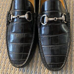 Peter Millar black driver shoes with horsebit